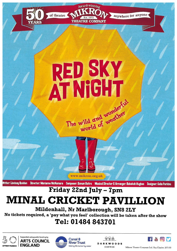 22 July Red Sky at Night Mikron Theatre on the Sports Field