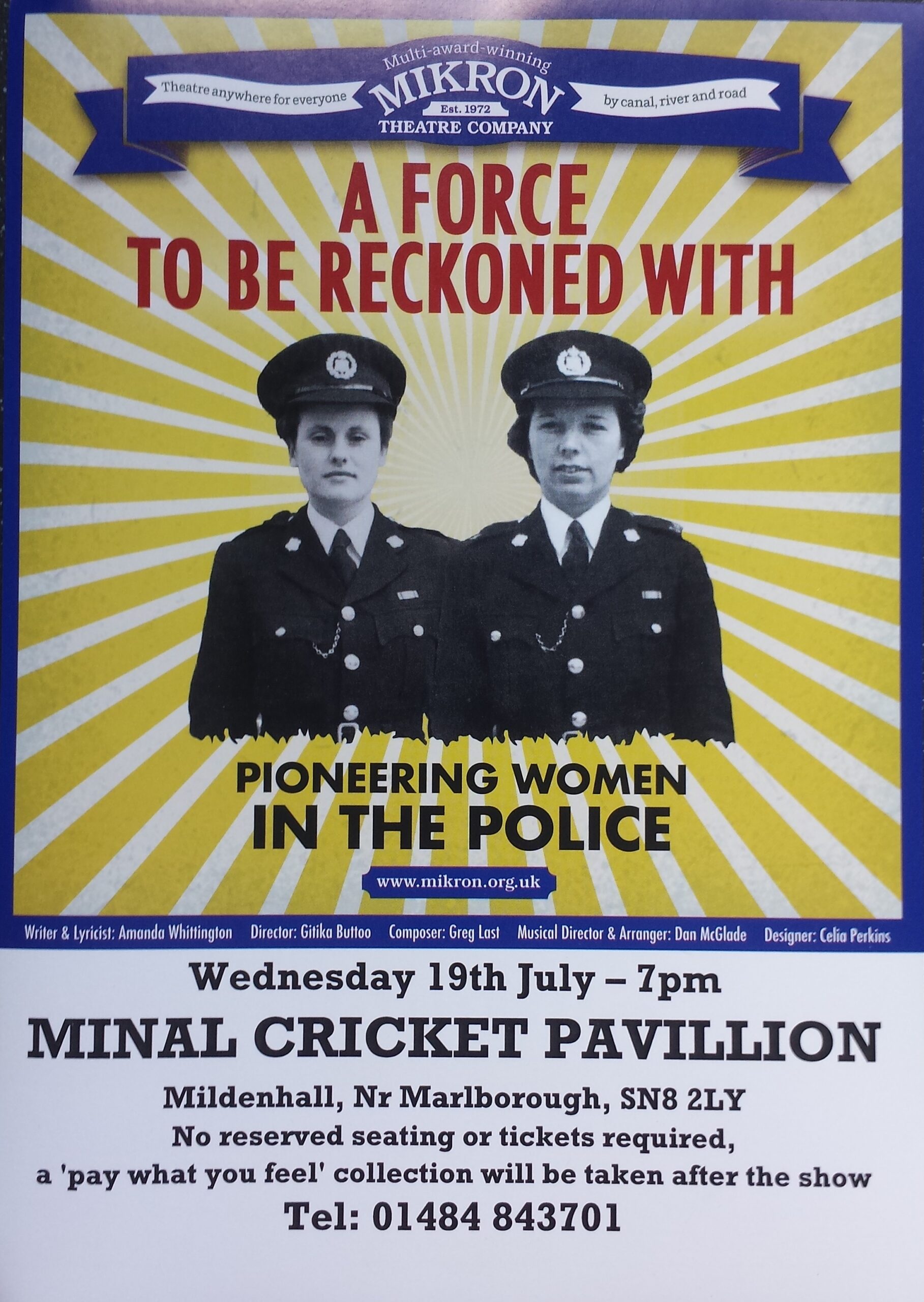 Mikron Theatre – A Force to be Reckoned with – Wednesday 19 July 7.00pm